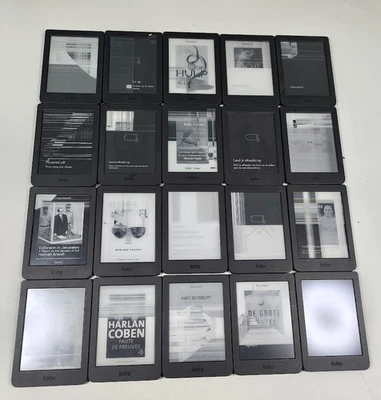 Misto Di 20 Kobo EReaders - Per Parti, Non Funzionante - Immagine 1 di 4