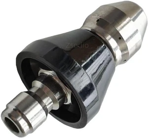 Kit de chorro de alcantarillado de acero inoxidable de 1/4" para lavadora a presión, 1 chorro frontal y 6... - Imagen 1 de 7