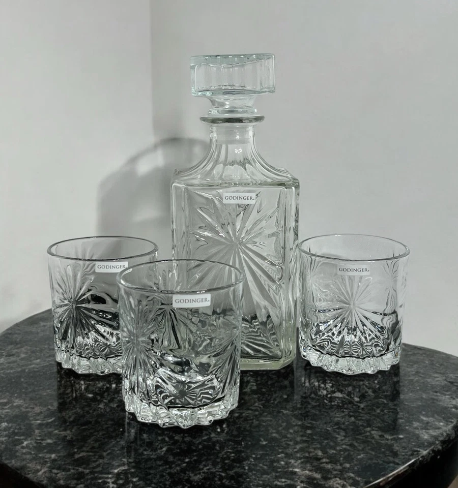 Juego de 4 vasos y jarra de whisky GODINGER Studio Crystal Foto 1 de 4