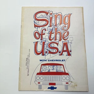 Promotional Song Book Vintage 1964 Chevrolet Chevelle Corvair Corvette Chevy II - Picture 1 of 10