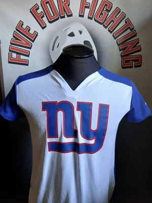 NEW YORK GIANTS DRI FIT NIKE WOMENS V NECK SHIRT NFL BNWOT  - Image 1 of 4