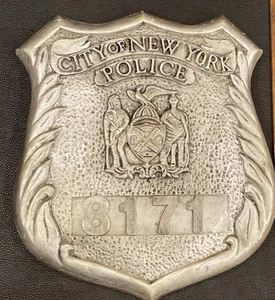 New York City Police 8171 Bumper Wall Plaque Crest Shield Badge - Picture 1 of 10