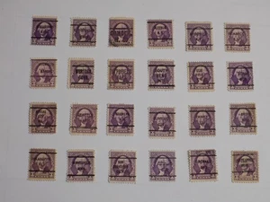 U S Coll'n of (24) usado Diff't cities PRECANCEL DEFINI-11-30-D-3 C WASHINGTON - Imagen 1 de 2