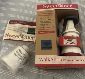 New! SweetWater WalkAbout MicroFilter,Water Filter Hiking/Camping W/Extra Filter - Picture 1 of 3