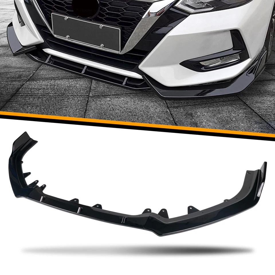 Custom For Nissan Altima 2019-2024 Front Bumper Lip Front Splitter Chin Glossy Foto 1 de 4
