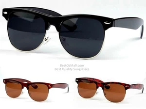 HQ Retro Classic 80s Clubmaster Way fay Mens Womens UV400 Sunnies Sunglasses - Picture 1 of 22