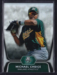 2012 BOWMAN PLATINUM PROSPECTS MICHAEL CHOICE REFRACTOR PARALLEL INSERT #BPP8 - Picture 1 of 1