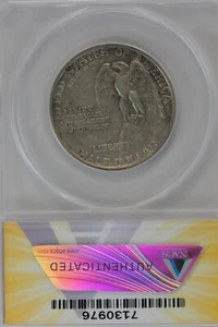 1925  .50  ANACS   AU 53  STONE MOUNTAIN  Classic Silver Commemorative  - Picture 1 of 2