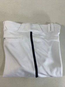 EASTBAY YOUTH LONG OPEN BOTTOM BASEBALL PIPED PANT LARGE WHITE/NAVY BLUE 2263206 - Picture 1 of 14