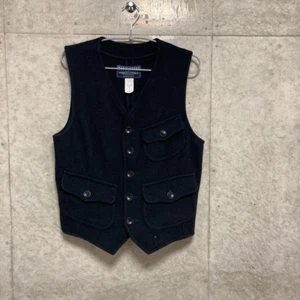 Manifattura Ceccarelli Wool Vest Size 38 Navyi Made in Italy Gift From Japan - Picture 1 of 5