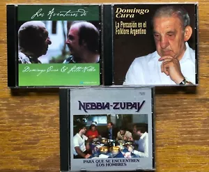 LITTO NEBBIA x 3 DOMINGO CURA CUARTETO ZUPAY CDs ORIGINAL FLOKLORE - Picture 1 of 7