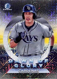 Ruben Cardenas 2020 Bowman Chrome - Dawn of Glory Mojo Refractor #DG-9 Rays - Picture 1 of 2