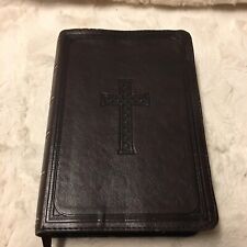 KJV Giant Print Lux-Leather Pattern Dark Brown (2016 Leather, Large Type /