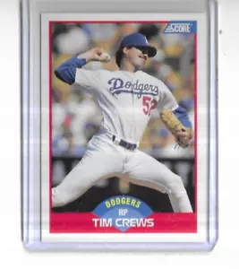 1989 Score #505 Tim Crews Los Angeles Dodgers - Picture 1 of 2