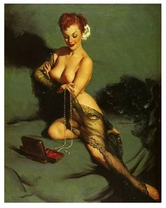 Póster vintage de niña pin up años 50 impresión 63 A3 - Imagen 1 de 1