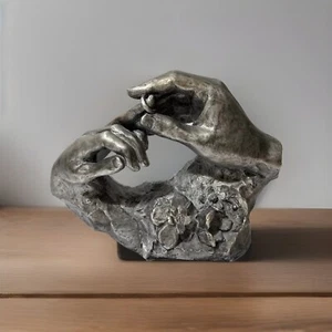 Wedding Rings Hands Austin Production David Fisher 1980 Sculpture Statue Vintage - Picture 1 of 11
