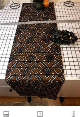 Ankara por yarda | Diamantes de chocolate, 100 % algodón Foto 1 de 4