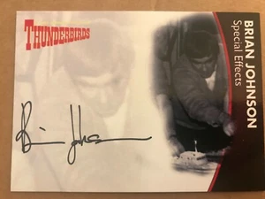 THUNDERBIRDS SERIES 2: AUTOGRAPH CARD: BRIAN JOHNSON - SPECIAL EFFECTS BLACK INK - Picture 1 of 1