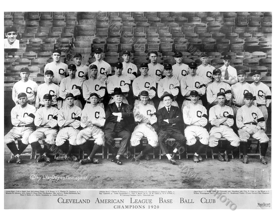 1920 Cleveland Indians World Series Champions Team 8x10 foto brillante  Foto 1 de 1