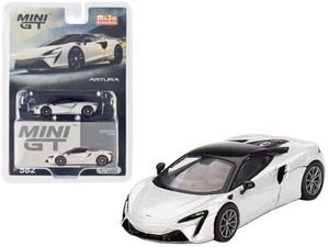 Mini GT McLaren Artura Ice Silver 1/64 Diecast Model Car MGT00582 - Picture 1 of 4