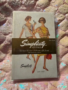 Simplicity "Vintage" Note Book Lined 5.5 X 8.5 120 Pages NWT Sealed - Picture 1 of 4