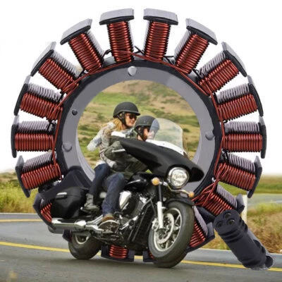 Motorcycle Stator for Harley 2008-17 Softail & DynaFat Bob Low Rider Street Foto 1 de 4
