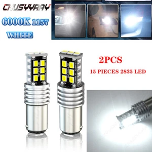 For Motorcycle 1157 White LED Flash Blinking Rear Brake Tail Light Bulbs - Bild 1 von 12