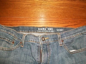 Pantalones de mezclilla Levis para hombre 36X30 azul firma ajustados rectos algodón-BONITOS - Imagen 1 de 3