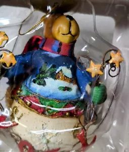 Decorazione albero di Natale renna Noel tessuto mache nuovo con scatola 5 pollici - Foto 1 di 4