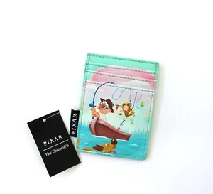 Disney Pixar Up Carl & Russel Fishing Cardholder Green - Picture 1 of 4