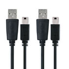 2x USB Data Cable for Canon PowerShot SD600 EOS 77D EOS 1Ds Mark III Black