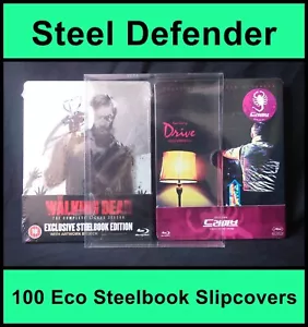 100 Premium Blu-Ray Steelbook Slipcovers / Protectors - Steel Defender GP1 - Picture 1 of 8