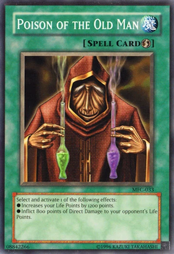 Yugioh Poison of the Old Man MFC-033 Common Unl Ed VLP x3 - Image 1 of 1