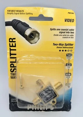 Philips Magnavox PH61000 Video Two Way Coaxial Splitter New In Package - Image 1 of 2