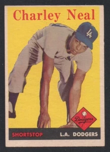 1958 TOPPS #16 CHARLEY NEAL LOS ANGELES DODGERS L790 - Picture 1 of 2