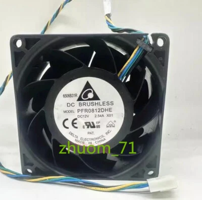 1PC Delta PFR0812DHEDC12V 2.54A 8038 80*38MM Cooling fan - Image 1 of 3