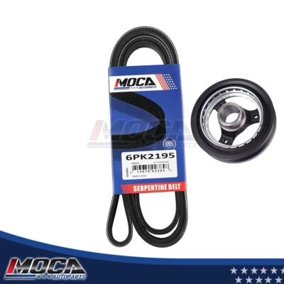 Equilibrador armónico y cinturón serpentino para Chevy Malibu Venture Silhouette Pontiac Foto 1 de 4