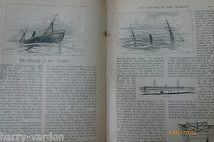 Raising Utopia Anker Liner Schiff Gibraltar Bay Schiffswrack Bergung 1892 A Dumas - Bild 1 von 5