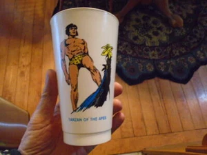 Vintage DC Comics Tarzan 7-11 Plastic Cup 1975 Unused ID:92724 - Picture 1 of 2