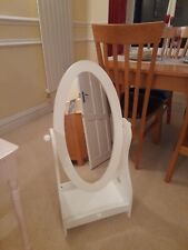 Sweetheart Wooden Dressing Mirror in white - excellent condition