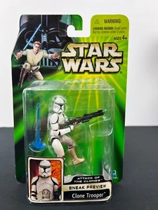 Star Wars 2001 Attack of the Clones Sneak Anteprima Clone Trooper - Foto 1 di 3