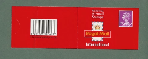 GREAT BRITAIN BOOKLET - GD4a - 39p MNH MACHINS - C87 Cover