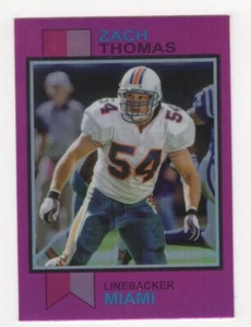 2023 TOPPS COMPOSITE 1973 TOPPS PINK REFRACTOR ZACH THOMAS MIAMI DOLPHINS #16 - Picture 1 of 2