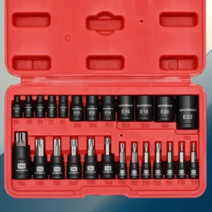 Juego De Dados Con Punta Torx De 25 Piezas Y Dados Externos Hembra, 13 Dados... - Picture 1 of 8