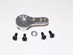 YY-MADMAX 25T ALUMINUM SERVO HORN FOR FUTABA SAVOX SILVER - Picture 1 of 1