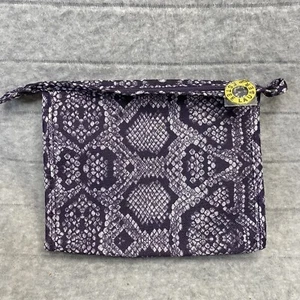 Neu Estee Lauder lila Schlangenleder Druck Kosmetik Make-up Reisetasche Etui Reißverschluss oben - Bild 1 von 7
