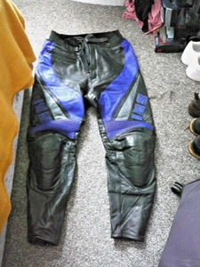 BKS MENS LEATHER MOTORCYCLE TROUSERS - Picture 1 of 10