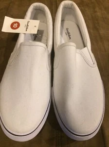 Goodfellow & Co Men's Phillip Twin Gore Sneakers, White, 10 - Picture 1 of 4