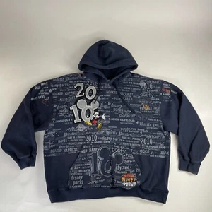 Walt Disney World Hooded Jacket XLarge Youth Disneyland 2010 Mickey Mouse Faded - Picture 1 of 12