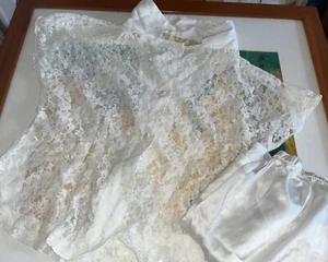 Vintage Gold Label Victoria’s Secret 2-teiliges Set mit Spitze, transparent sexy groß - Bild 1 von 13
